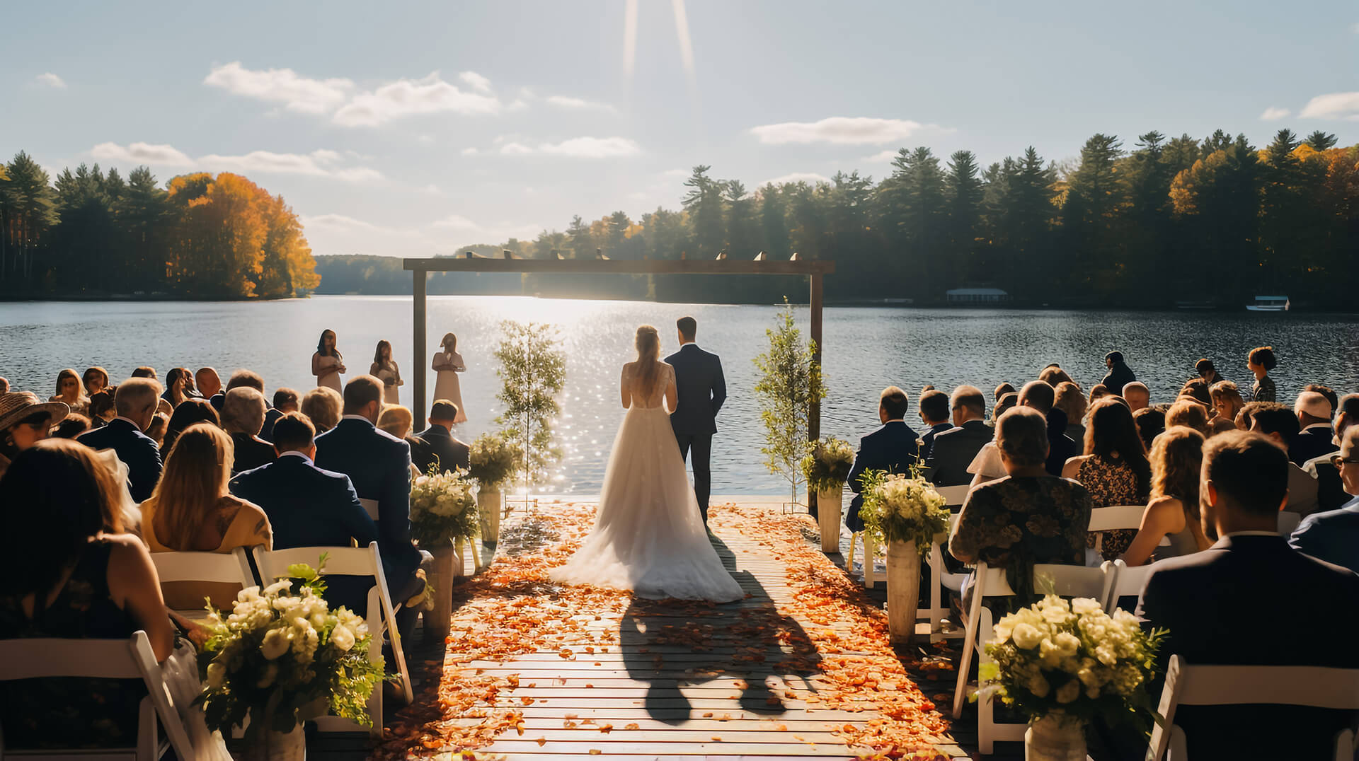 Lakeside wedding